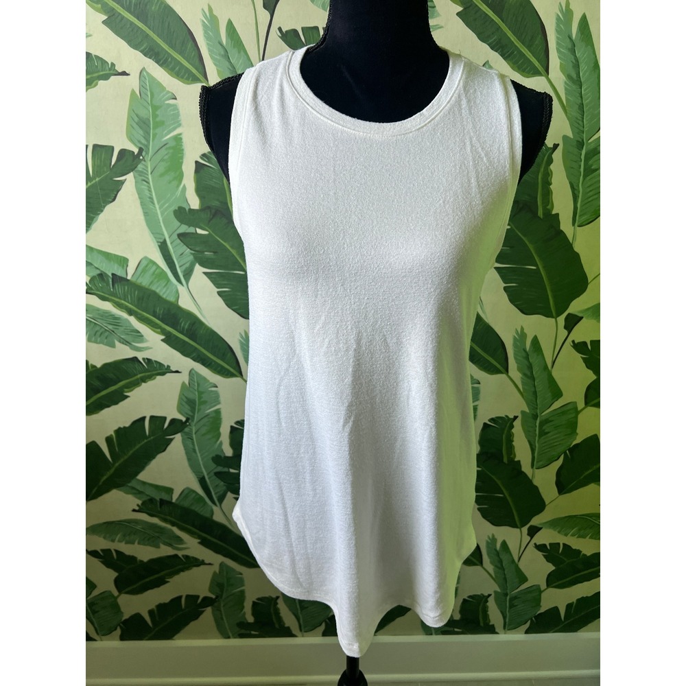 GAP Racerback Tank Women Small Off White